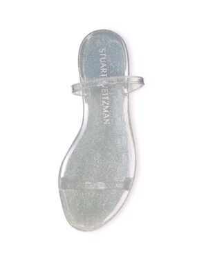 Stuart Weitzman Sawyer Glitter Jelly Sandals (Size: 9)